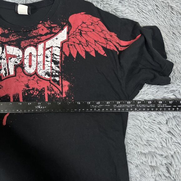 Vintage Tapout Shirt Extra Large Black Red Center Graphic Wings Pullover Mens - Picture 5 of 12